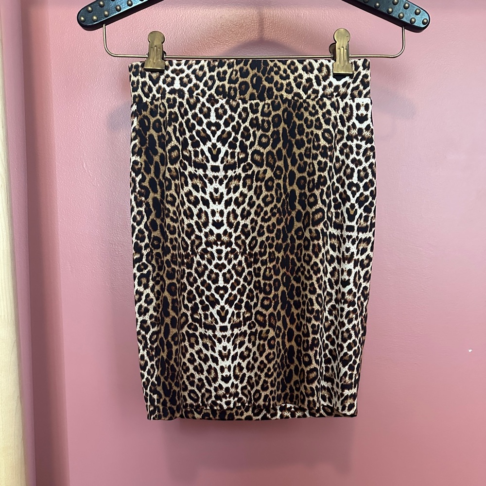 Leopard Print Women's Skirt